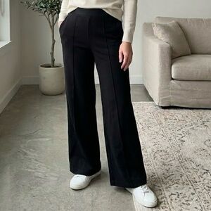 Part Two Black Wide Leg Pants Scandinavian Design Minimalist Danish Boho Classic